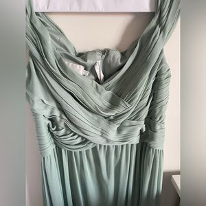 David’s bridal sage green bridesmaid dress